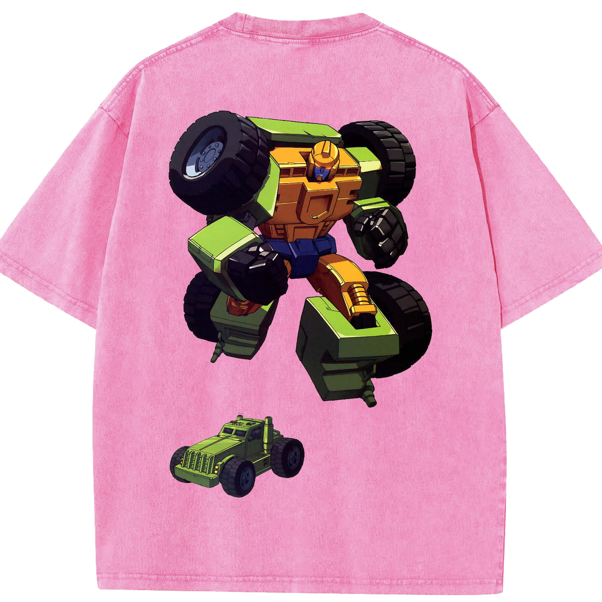 （画像用）  綿100% ヴィンテージ風 半袖Tシャツ（背面プリント）